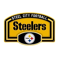 Pittsburgh Steelers 11" x 17" Embossed USA Steel Buckle Wall Sign