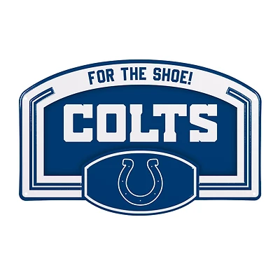 Indianapolis Colts 11" x 17" Embossed USA Steel Buckle Wall Sign