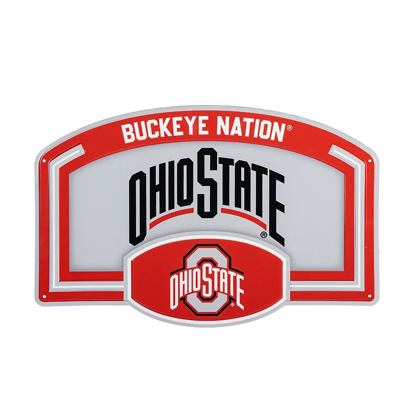 Ohio State Buckeyes 11" x 17" Embossed USA Steel Buckle Wall Sign
