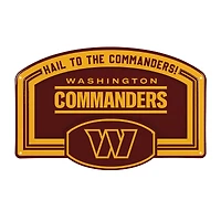 Washington Commanders 11" x 17" Embossed USA Steel Buckle Wall Sign