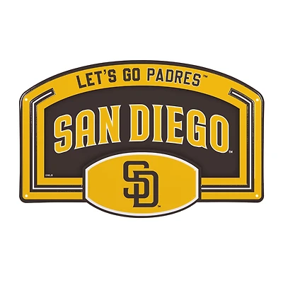 San Diego Padres 11" x 17" Embossed USA Steel Buckle Wall Sign