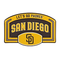 San Diego Padres 11" x 17" Embossed USA Steel Buckle Wall Sign