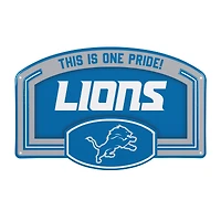 Detroit Lions 11" x 17" Embossed USA Steel Buckle Wall Sign