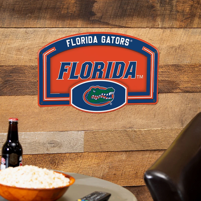Florida Gators 11" x 17" Embossed USA Steel Buckle Wall Sign