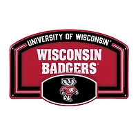 Wisconsin Badgers 11" x 17" Embossed USA Steel Buckle Wall Sign
