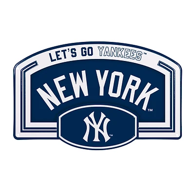 New York Yankees 11" x 17" Embossed USA Steel Buckle Wall Sign