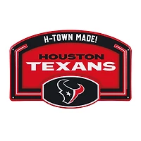 Houston Texans 11" x 17" Embossed USA Steel Buckle Wall Sign