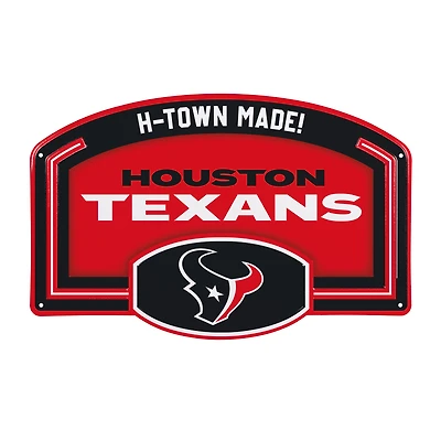 Houston Texans 11" x 17" Embossed USA Steel Buckle Wall Sign