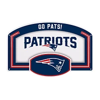 New England Patriots 11" x 17" Embossed USA Steel Buckle Wall Sign