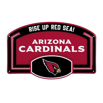 Arizona Cardinals 11" x 17" Embossed USA Steel Buckle Wall Sign