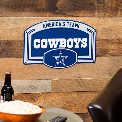 Dallas Cowboys 11" x 17" Embossed USA Steel Buckle Wall Sign