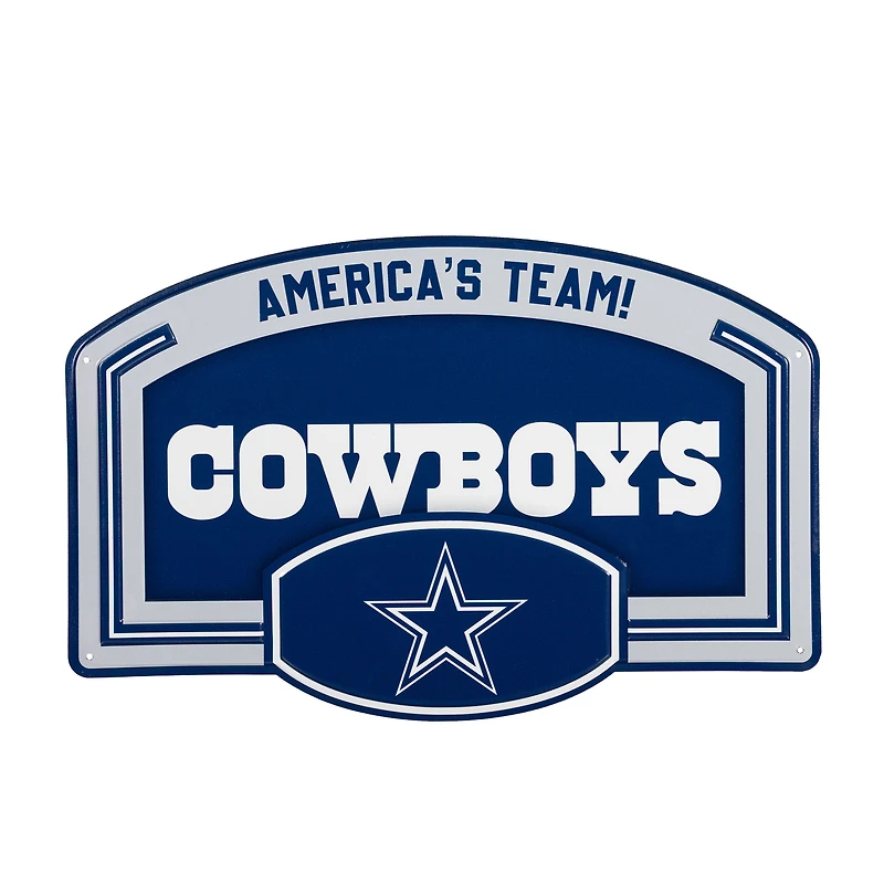 Dallas Cowboys 11" x 17" Embossed USA Steel Buckle Wall Sign