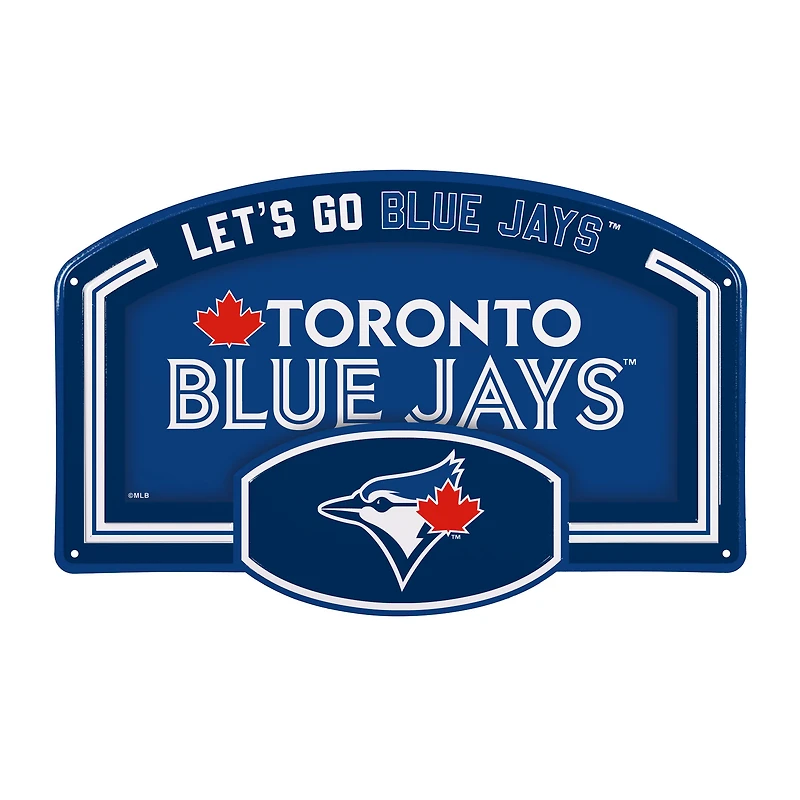 Toronto Blue Jays 11" x 17" Embossed USA Steel Buckle Wall Sign