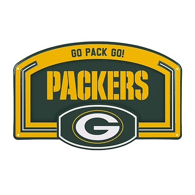 Green Bay Packers 11" x 17" Embossed USA Steel Buckle Wall Sign