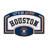 Houston Astros 11" x 17" Embossed USA Steel Buckle Wall Sign