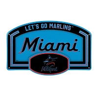 Miami Marlins 11" x 17" Embossed USA Steel Buckle Wall Sign