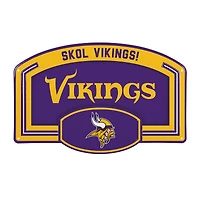 Minnesota Vikings 11" x 17" Embossed USA Steel Buckle Wall Sign
