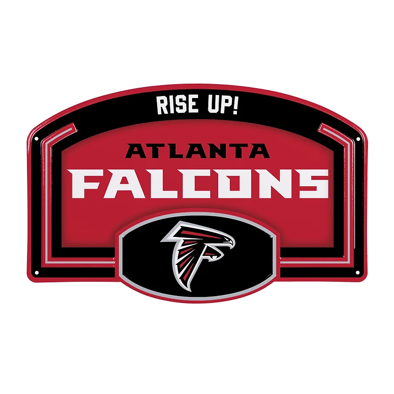 Atlanta Falcons 11" x 17" Embossed USA Steel Buckle Wall Sign