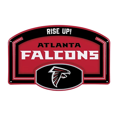 Atlanta Falcons 11" x 17" Embossed USA Steel Buckle Wall Sign