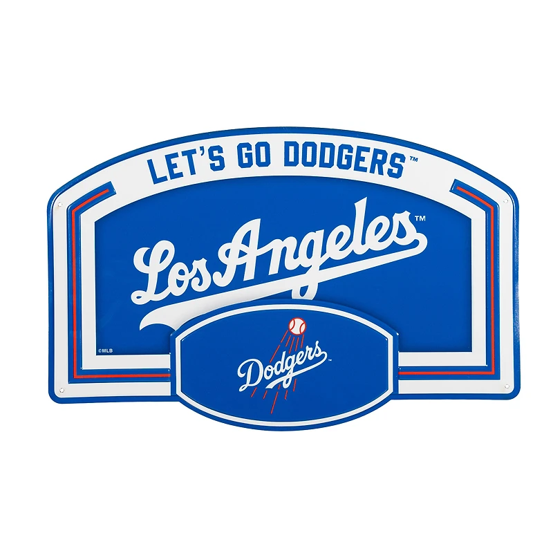 Los Angeles Dodgers 11" x 17" Embossed USA Steel Buckle Wall Sign
