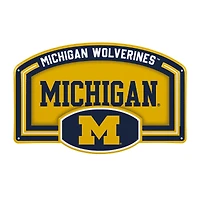Michigan Wolverines 11" x 17" Embossed USA Steel Buckle Wall Sign