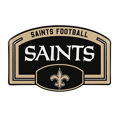 New Orleans Saints 11" x 17" Embossed USA Steel Buckle Wall Sign