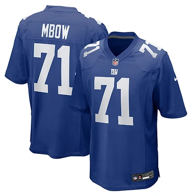 Men's Nike Marcus Mbow Royal New York Giants Team Game Jersey