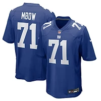 Men's Nike Marcus Mbow  Royal New York Giants Team Game Jersey