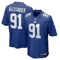 Men's Nike Darius Alexander  Royal New York Giants Team Game Jersey