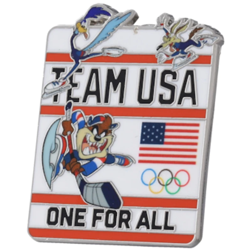 Team USA 2026 Looney Tunes Taz One For All Lapel Pin