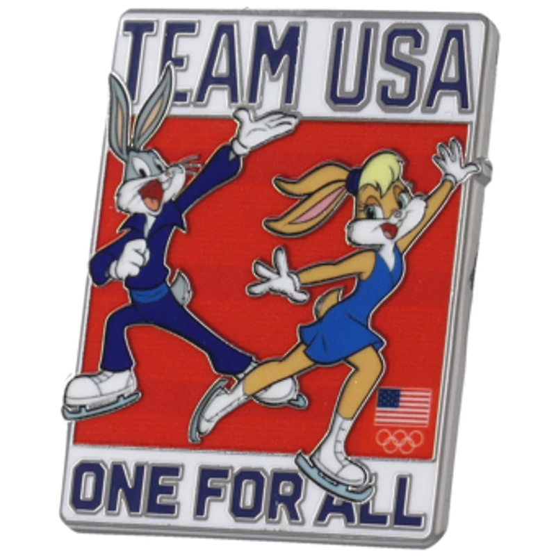 Team USA Looney Tunes Bugs and Lola Lapel Pin