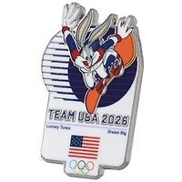 Team USA Looney Tunes Bugs Bunny Snowboarding Lapel Pin