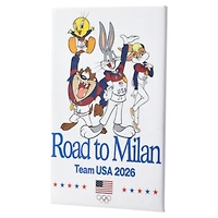 Team USA Road to Milan 2" x 3" Magnet