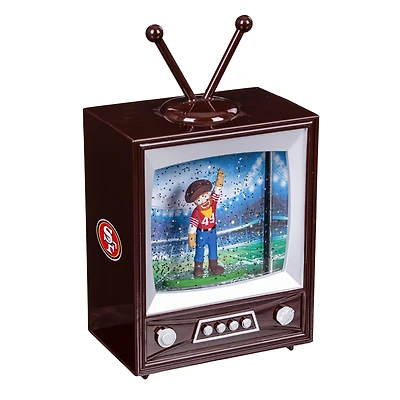 San Francisco 49ers 8" Vintage TV Water Globe Lantern with Mascot