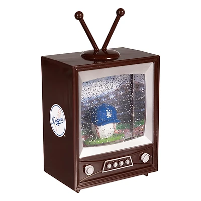 Los Angeles Dodgers 8" Vintage TV Water Globe Lantern with Mascot