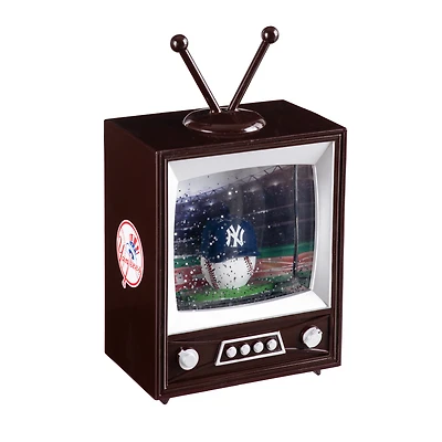 New York Yankees 8" Vintage TV Water Globe Lantern with Mascot
