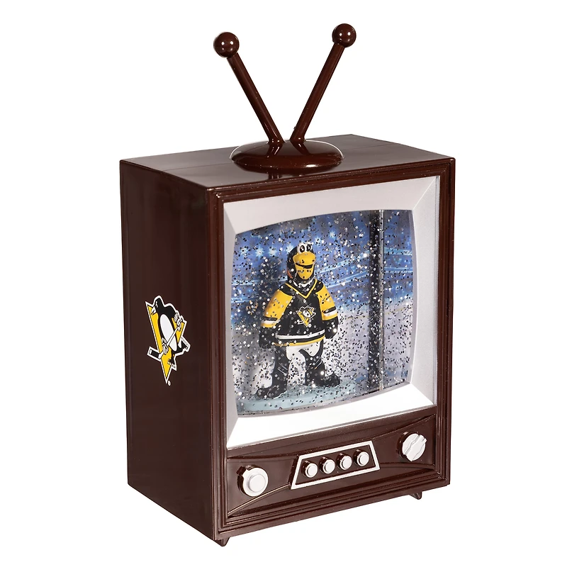 Pittsburgh Penguins 8" Vintage TV Water Globe Lantern with Mascot