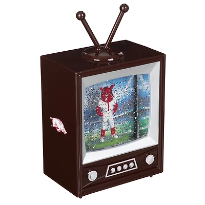 Arkansas Razorbacks 8" Vintage TV Water Globe Lantern with Mascot