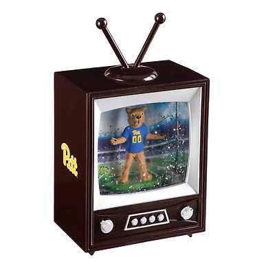 Pitt Panthers 8" Vintage TV Water Globe Lantern with Mascot