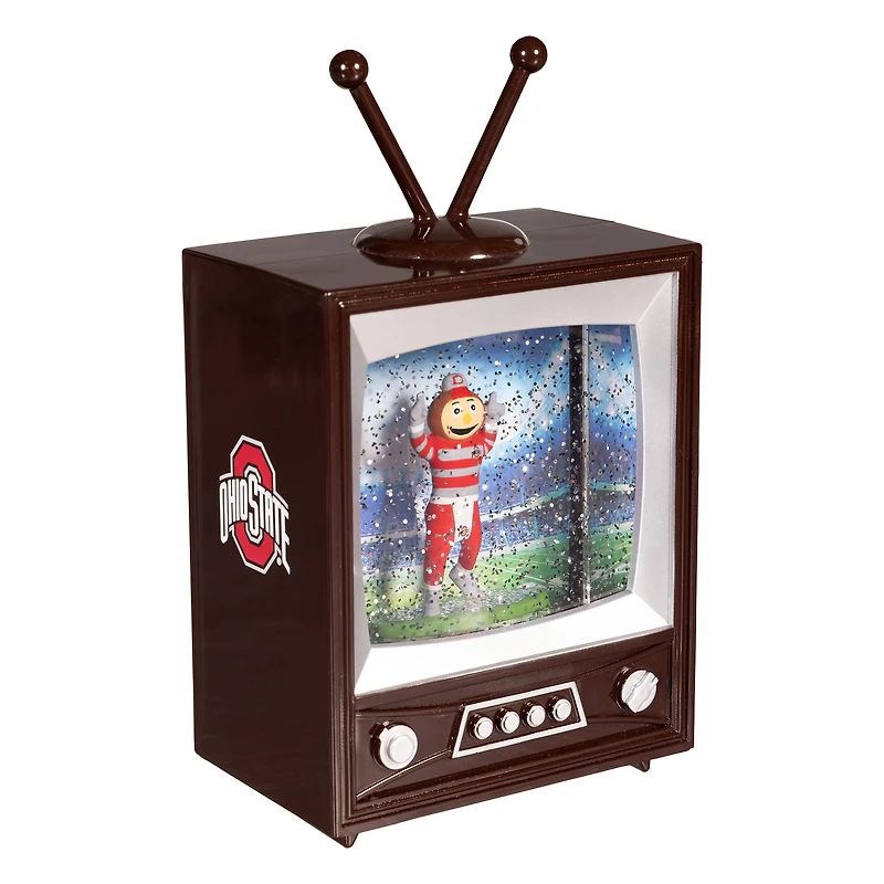 Ohio State Buckeyes 8" Vintage TV Water Globe Lantern with Mascot