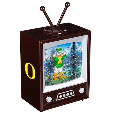 Oregon Ducks 8" Vintage TV Water Globe Lantern with Mascot