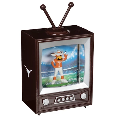 Texas Longhorns 8" Vintage TV Water Globe Lantern with Mascot