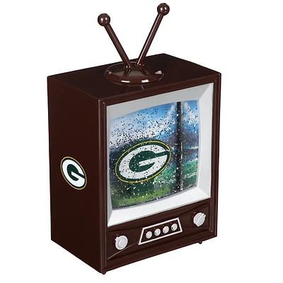 Green Bay Packers 8" Vintage TV Water Globe Lantern with Mascot