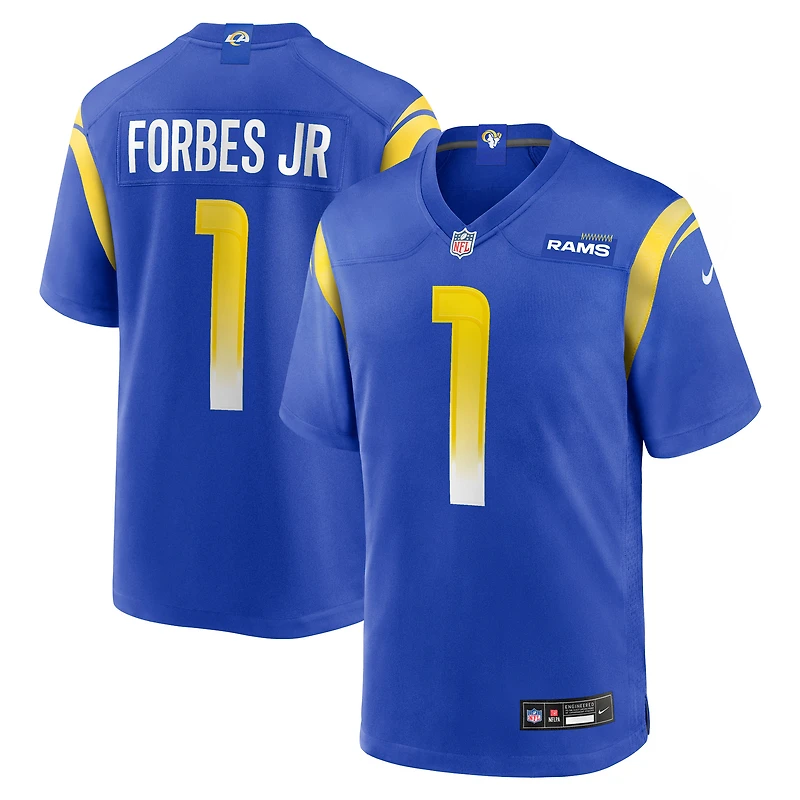 Men's Nike Emmanuel Forbes Jr.  Royal Los Angeles Rams Team Game Jersey