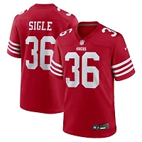 Men's Nike Marques Sigle  Scarlet San Francisco 49ers Team Game Jersey