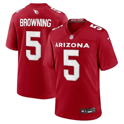 Men's Nike Baron Browning Cardinal Arizona Cardinals Team Game Jersey