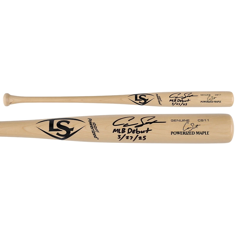 Cam Smith Houston Astros Autographed Louisville Slugger Game Model Bat with "MLB Debut 3/27/25" Inscription