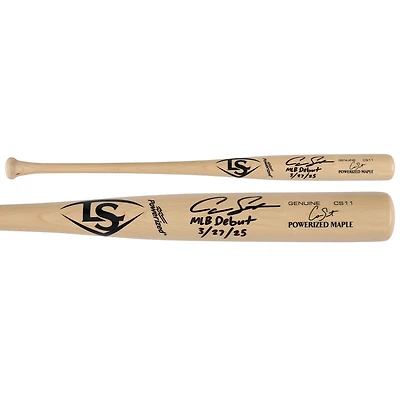 Cam Smith Houston Astros Autographed Louisville Slugger Game Model Bat with "MLB Debut 3/27/25" Inscription