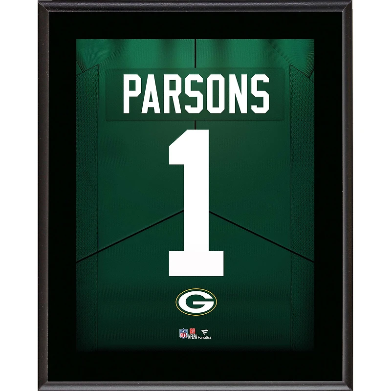 Micah Parsons Green Bay Packers 10.5" x 13" Jersey Number Sublimated Player Plaque