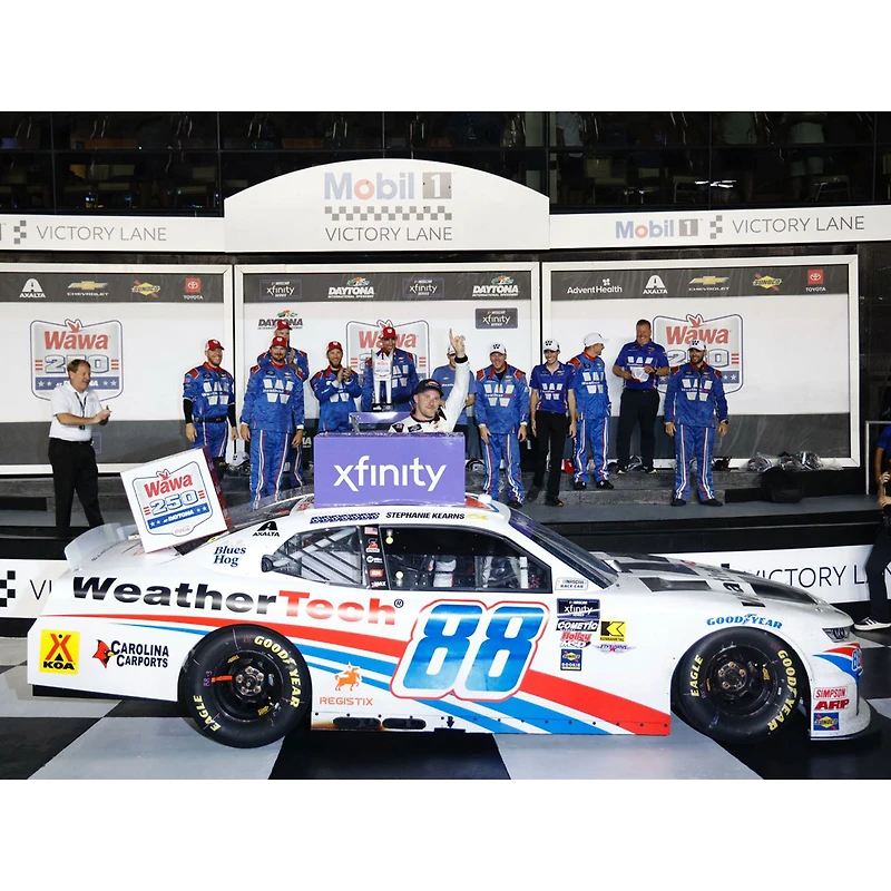 Action Racing Parker Kligerman 2025 #88 WeatherTech Wawa 250 Xfinity Series Race Win 1:24 Regular Paint Autographed Die-Cast Chevrolet